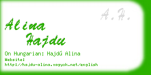 alina hajdu business card